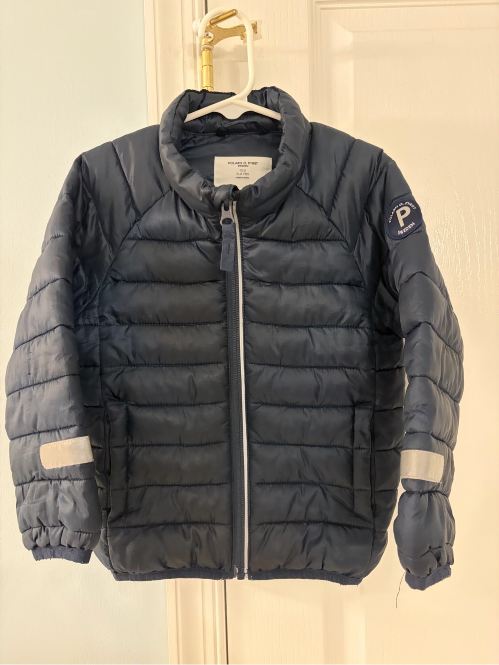 Polarn O. Pyret Kids Dark Navy Puffer Jacket 3-4T